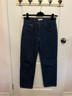 The Row Borjis Straight-Leg Jeans in Dark Blue